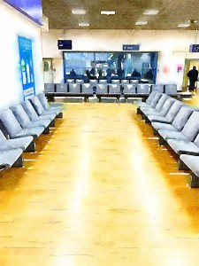 "Birmingham Airport Departure Lounge (gate 14/15)" by David Hopkins. Creative Commons licence CC